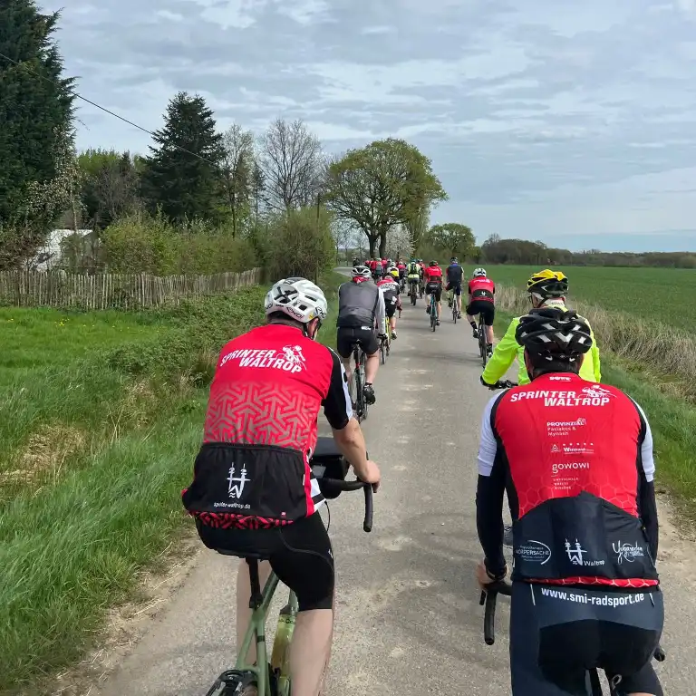 RC Sprinter Waltrop Anradeln - die Fahradfahrer unterwegs durch das Münsterland